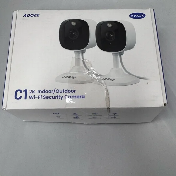 C1 2K Indoor/Outdoor Wi-Fi Security Camera - White