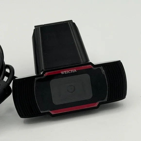 WEICHA 1080P HD Webcam and Microphone Webcam for Gaming Recording Desktop - Red