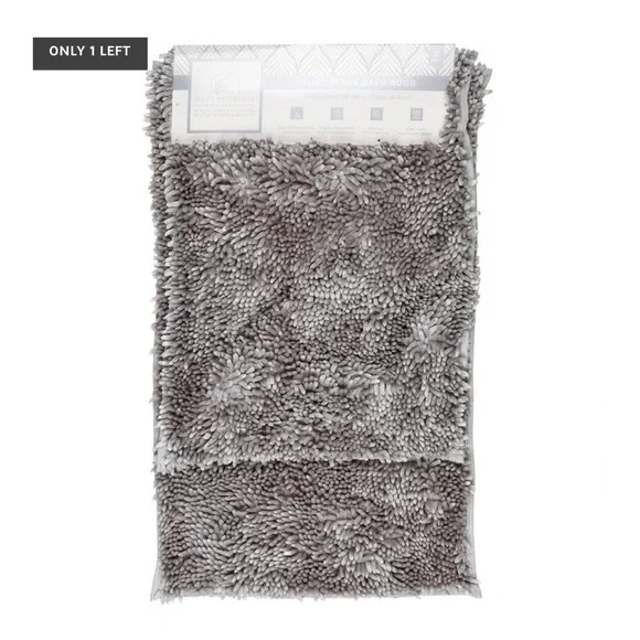 2 Pc Bath Mat Set - Grey
