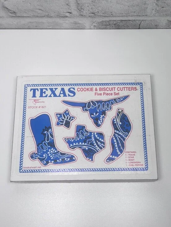 Texas Engineering Texas Cookie Cutter Set 5 Pc Cowboy Boot Longhorn Star