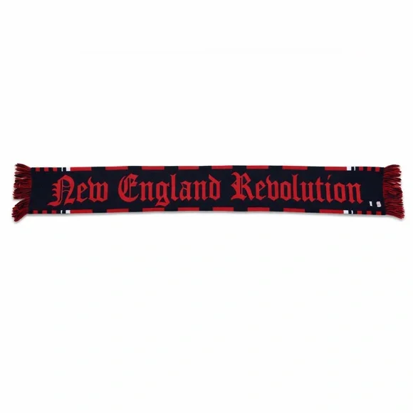 ⚽️ New England REBOLUTION Soccer Scarf ❤️💙 | MLS Fan Gear | Rare Supporter Style