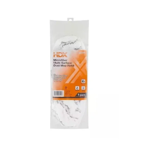 HDX 15 in. Microfiber Hardwood Wet-Dry Flat Mop Refill Pad 1 Pack