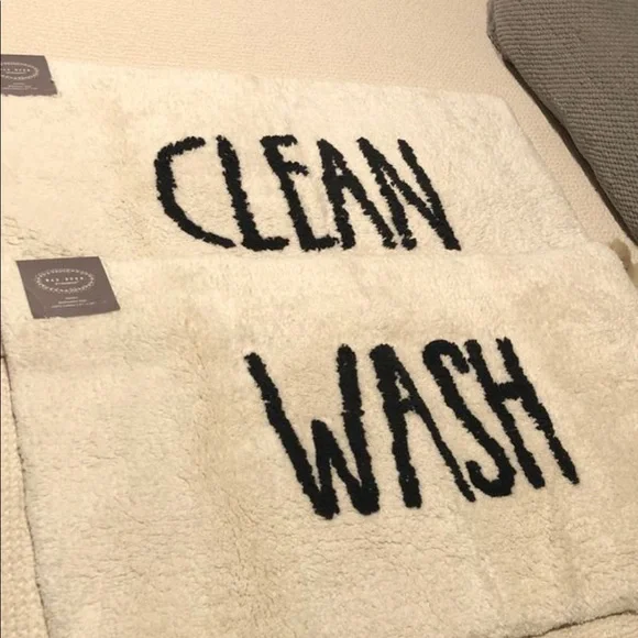 Rae Dunn Bathroom rug listing is for one rug