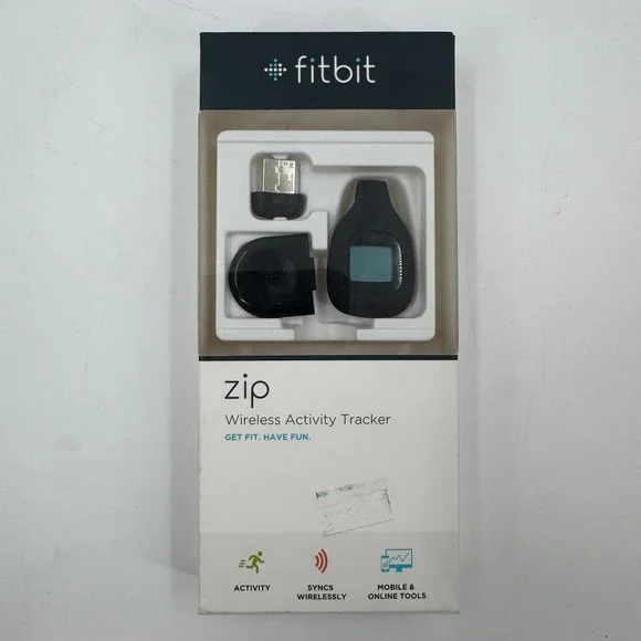 Fitbit Zip Wireless Activity Tracker Unisex Charcoal Black Clip On Pedometer