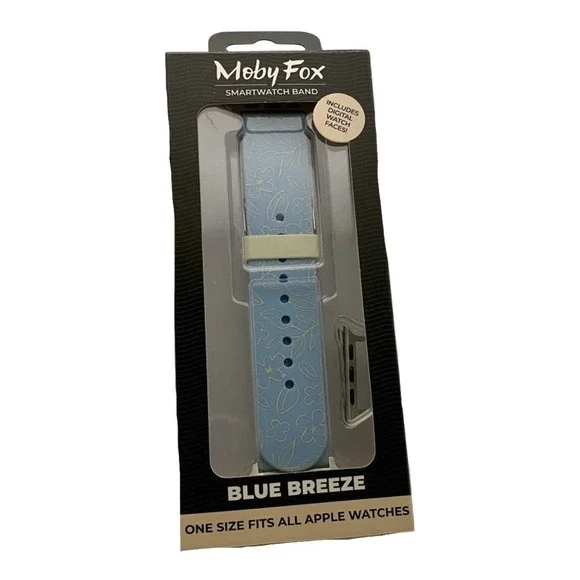 Moby Fox, Smart Watch Band Blue Breeze One-Size-Fits-All Apple Watches