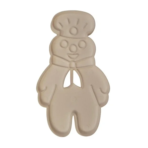 Vintage‎ 1989 Pillsbury Doughboy White Plastic Cookie Cutter 4 1/2