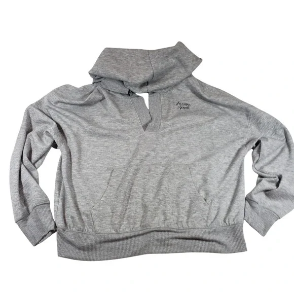 Justice Sport Gray Hoodie Sweatshirt Pullover Activewear Girls XL (16/18)‎