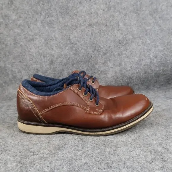 Sonoma Shoes Kids 1 Boys Dress Oxford Derby Lace Up Brown Sneaker Memory Foam