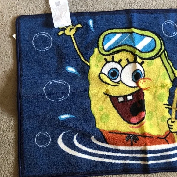 SpongeBob SquarePants Kids Bath Mat - Yellow & Navy