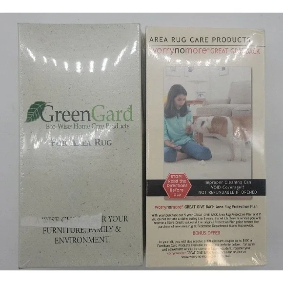GreenGard Green Gard Eco-Wise Home Care Products cleaning kit FOR AREA RUG +more