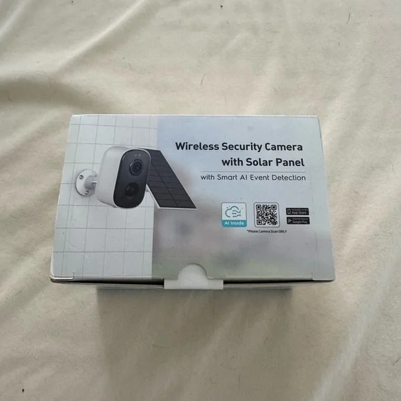 Wireless Security Camera with Solar Panel - BRAND NEW