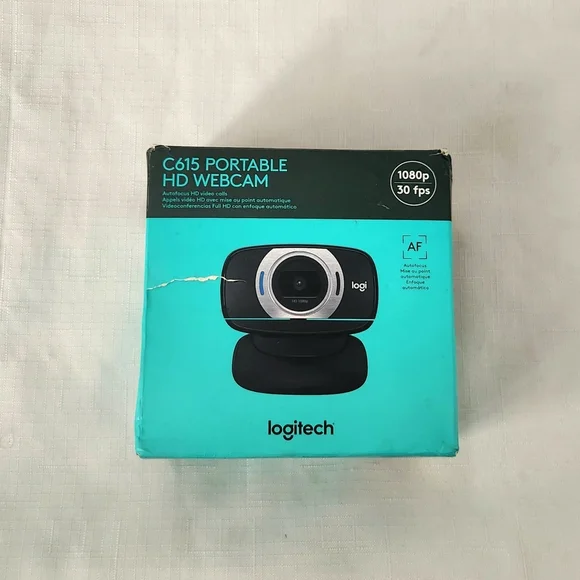 Logitech C615 Portable Webcam Full HD 1080p/30fps Widescreen Video Calling New