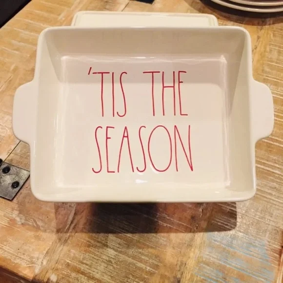 Rae Dunn TIS THR SEASON Baking Dish Christmas