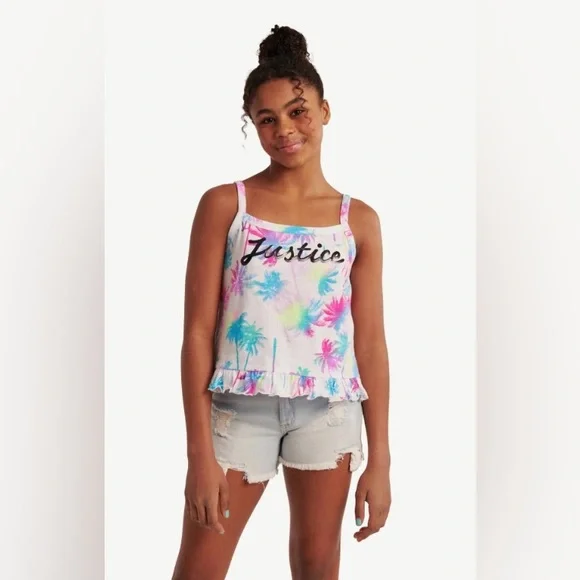 Justice Ruffled Camisole Tank Top
