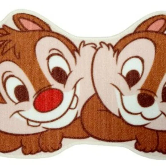Disney Rug Chip and Dale Floor Bath Mat Pair