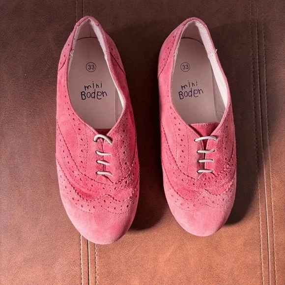 Mini Boden Coral Red Girls Flats