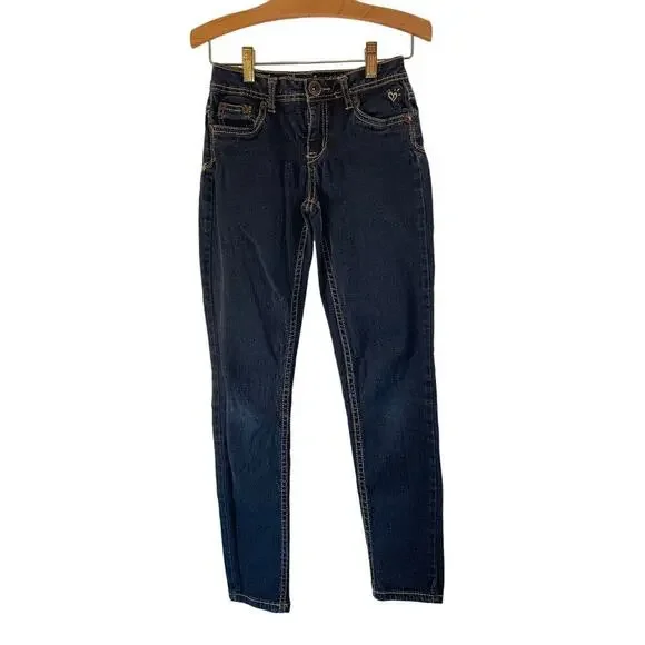 JUSTICE Girl’s Simply Low Dark Wash Jeans / Size: 12 Slim