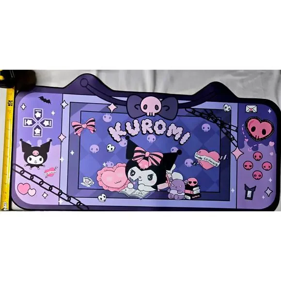 Kuromi XXL Gaming Mouse Pad Large Desk Mat 31” Anime Sanrio Cute Pink Purple New