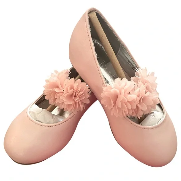 Touch Of Nina Toddler Girl Formal Floral Shoes - Pink size 8 NWT