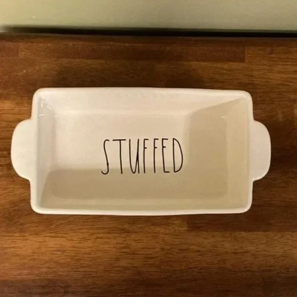 NWOT Rae Dunn STUFFED Ceramic Loaf Dish