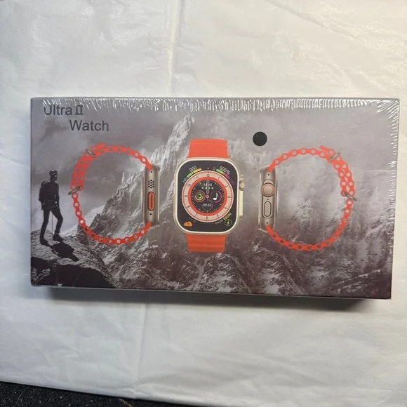 Ultra II Watch - Orange Band For Men Woman Fitness Tracker
