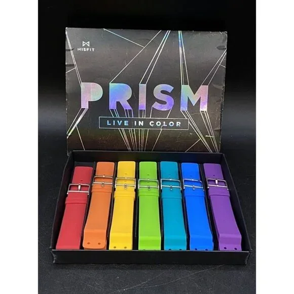 Misfit Silicone Watch Bands Boxed Set Prism Live In Colors Rainbow Pride