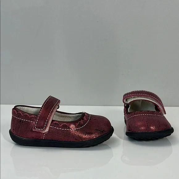 See Kai Run Burgundy Jane ll Dress Shoes Size 5 Holiday