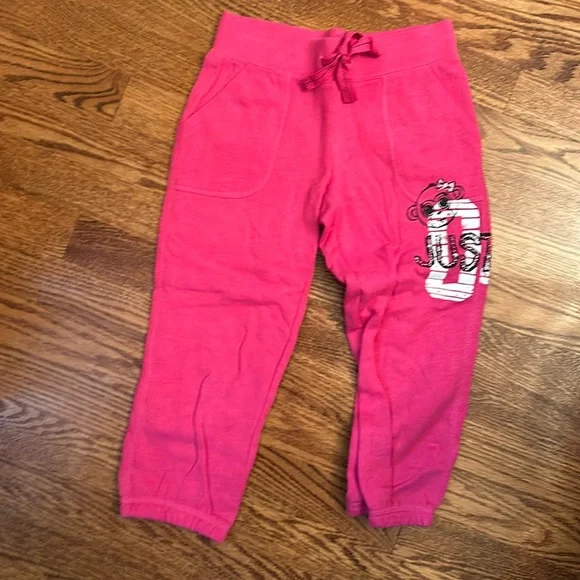 Justice Girls Pink Sweat Pants, Size 8