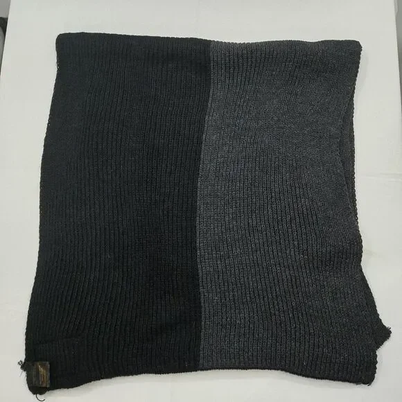 Forbusite Men's Scarf Black‎ And Gray 18x78