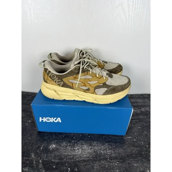 HOKA ONE ONE Clifton L Suede 'Oat Milk Pollen' Unisex Men's 10 US Women's 11 US