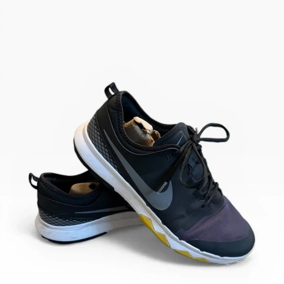 Nike Men's Black and Purple Athletic Golf ⛳️ Shoes
