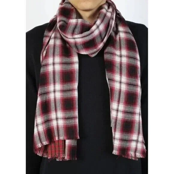 $88 Diesel Men’s\Women's Scheck Scarf Black/Red