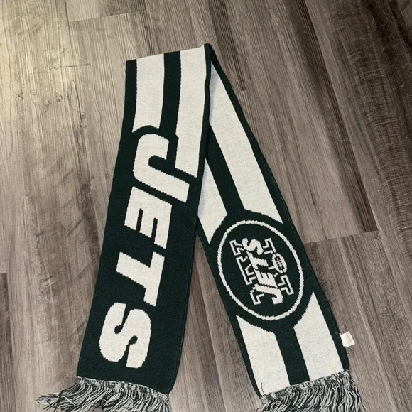 New York Jets winter scarf NFL football men’s women’s one size game tailgate
