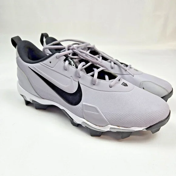 Nike Force Trout‎ 9 Keystone Grey White Cleats Mens Size 12 FB9728-002
