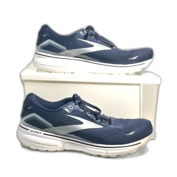 Brooks Ghost Men's 15 Running Shoes - Navy/White SZ 10