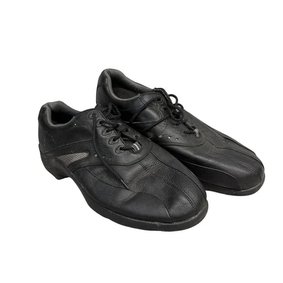 FootJoy SuperLites Athletic Golf Shoes Mens 10‎ W Black Leather Spiked Cleats
