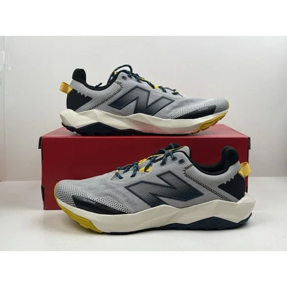 New Balance DynaSoft Nitrel v6 Trail Shoe Men Sz 11 4E Wide Grey/Green MTNTRLY6