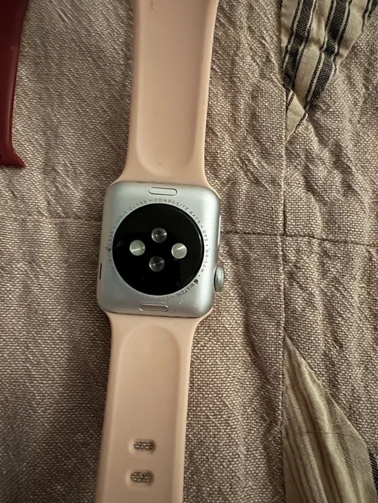 Apple Watch in Blush Pink with Silver Aluminum Case