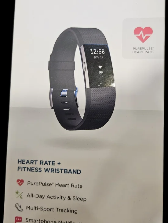fitbit Heart Rate + Fitness Wristband - Black