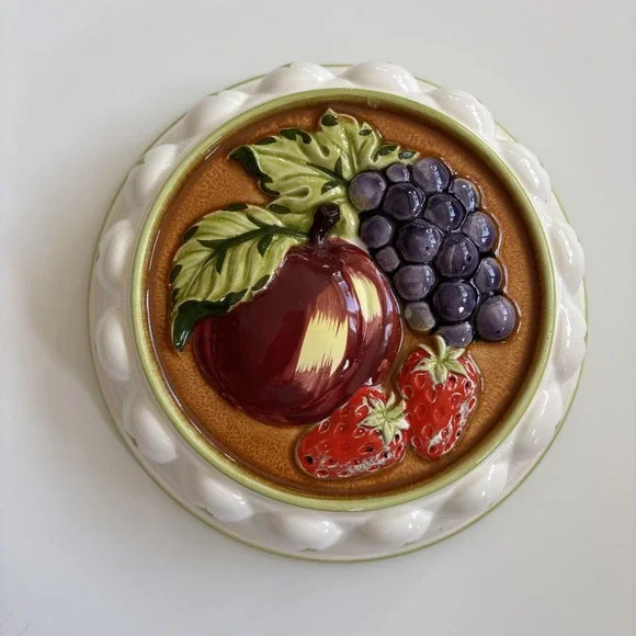 Vtg Gailstyn-Sutton Towle Ceramic Jello Mold Fruit Cottage Core Granny Japan‎