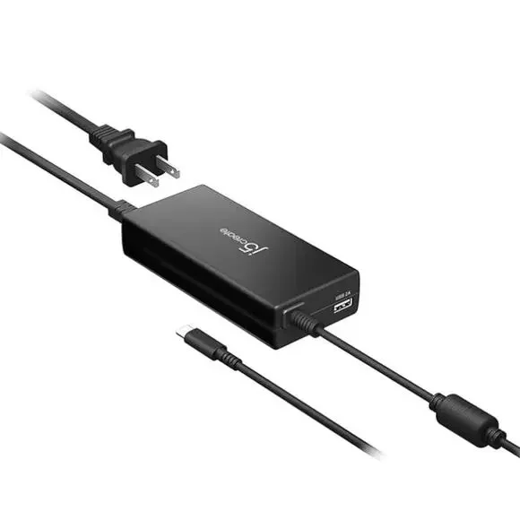 j5create USB Type C Super Charger PD 90W + USB Type A 10W Fast Charging JUP2290C