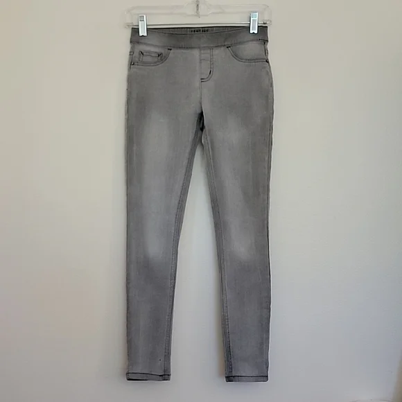 Justice Gray Faded Slim Mid Rise Leggings Jeans 12