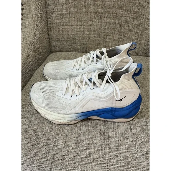 Men's Mizuno Wave Neo Ultra Running Shoes White/Blue Size 10