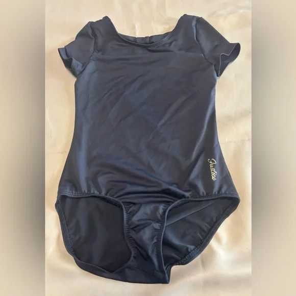 Justice Black Leotard for Kids‎ Dance Gymnastics