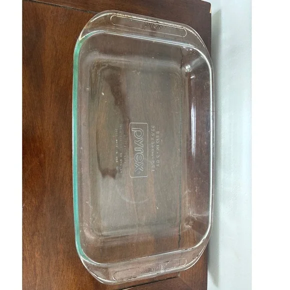 Vintage Pyrex 9x13 Inch Baking Dish 3 Quart‎ Clear Glass Roasting Pan Oven Safe