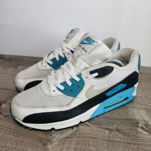 2010 Nike‎ Air Max 90 Laser Blue Athletic Shoes Sneakers Mens Size 10.5 READ