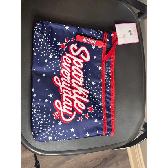 Justice, girls swimsuit, wet, dry bag, mew with tags‎