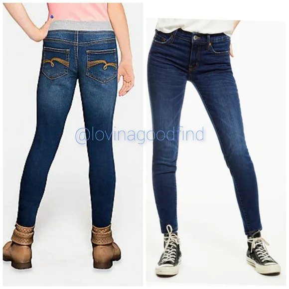 Justice Premium Skinny Medium Wash Simply Low Jegging Jeans EUC sz 16R