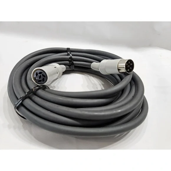 Vintage Taisho Cable Awm E35688 7 Pin Circular Connector Male to Female