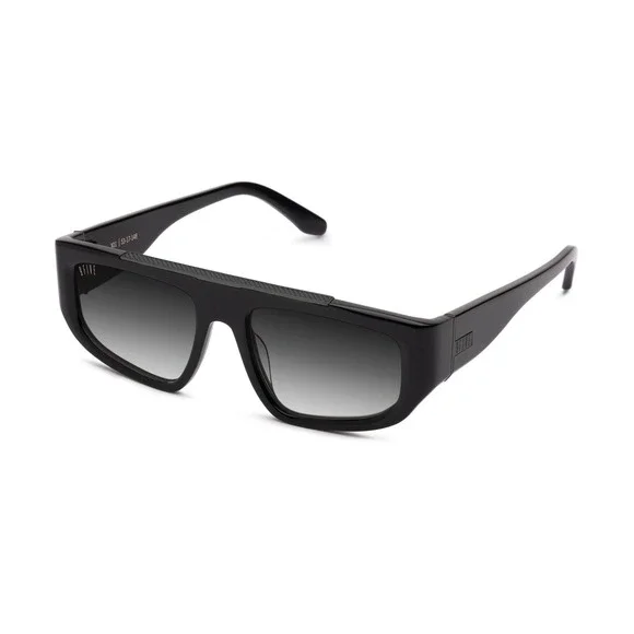 9FIVE X01 Matte Black Sunglasses GRADIENT Lenses Flat Top Frame Luxury Trending